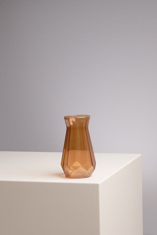 Conical Base Glass Vase